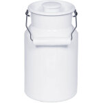 Unbekannt - riess classic blanc pot � lait en �mail 2 litres avec couvercle en plastique