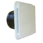 Unelvent - bouche d'extraction pvc s&p, diam. 125 / 125 mm bdo125