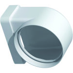 Unelvent ? coude pvc rigide plat rectangulaire 55 x 110 mm vers rond 100 mm ? conduit pour espaces restreints ...