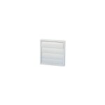 Grille d'aration blanche 100  volet pour sche - linge ou vmc