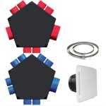 Unelvent - kit accessoires vmc df avec 1 plnum insuff br et 1 ext. , bouches, colliers s&p ( ) 600062 ...
