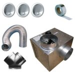 Unelvent - kit complet r�cup�rateur de chaleur cheminair 400 m3 / h - 65w