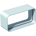 Unelvent ? manchon droit pvc rigide 55 x 110 mm ? �quivalent circulaire d 100 mm ? raccord vmc pour espaces ...