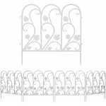 Unho - clture jardin extrieur lot de 5 bordures dcoratives 59, 5x62cm grille de protection fer forg ...
