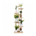 Unho - porte plante en bambou - tagre fleurs ehelle extrieur intrieur design vertical - 121. 9x40x20. ...