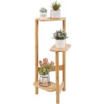 Unho - porte plante interieur etagre plantes fleurs en bambou pour balcon jardin bureau salon 75x32x27. ...