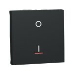 Schneider electric - unica - interrupteur bipolaire lumineux (indication) - 2 mod - anthr - mca seul ...