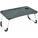 Plateau sur pieds en m�tal et mdf noir