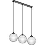 Uniprodo - plafonnier moderne 3 points e27 - boules de verre