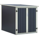 Vente - unique - abri à vélo métal en acier galvanisé gris anthracite 2, 8 m² pour 2 vélos - niki Vente - unique - abri à vélo métal en acier galvanisé gris anthracite 2, 8 m² pour 2 vélos - niki