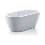 Vente - unique ? baignoire �lot acrylique blanche 149 x 75 x 58 cm ? capacit� 178 l ? tablier non d�montable ...