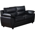 Vente - unique - canap� 2 places manoa en simili - noir
