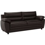 Vente - unique - canap� 3 places manoa en simili - marron