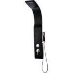 Vente - unique - colonne de douche hydromassante - noire - 20132 cm - kourbea
