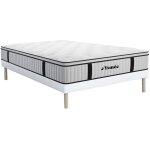 Vente - unique - ensemble 140 x 190 cm sommier + matelas ressorts ensach�s surmatelas int�gr� �p. 28cm ...
