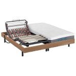 Vente - unique - lit lectrique de relaxation lattes et plots + matelas mmoire de forme - 2 x 90 x 200 ...