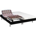 Vente - unique - lit �lectrique de relaxation tout plots + matelas latex - 2 x 80 x 200 cm - noir - cassiopee ...
