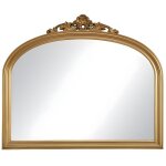 Miroir en bois de paulownia - l. 107 x h. 90 cm - doré - eyob Miroir en bois de paulownia - l. 107 x h. 90 cm - doré - eyob