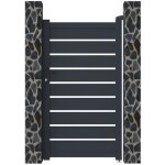 Vente - unique - portillon battant aluminium ajour� l103 x h183 cm anthracite - primo
