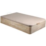 Vente - unique - sommier coffre 90 x 190 cm - naturel clair - hestia de ysmée Vente - unique - sommier coffre 90 x 190 cm - naturel clair - hestia de ysmée
