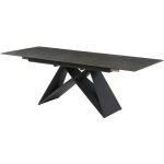 Vente - unique - table  manger extensible libsy - 6  8 personnes - cramique et mtal - noir de maison ...
