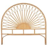 Vente - unique - t�te de lit 140 cm - rotin - naturel - solia