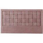 Vente - unique - t�te de lit jenna - 160 cm - velours - vieux rose