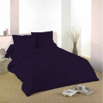 Univers decor - housse de couette prune 240 x 220 cm / 100% coton / 57 fils / cm² pour lit 2 places Univers decor - housse de couette prune 240 x 220 cm / 100% coton / 57 fils / cm² pour lit 2 places