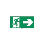 Ura - pictogramme autocollant �vacuation avec fl�che vers la droite (956661)