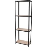 Urban living - biblioth�que industrielle 4 etag�res factory - 30 x h. 180 cm