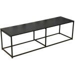 Urban living - meuble tv design en métal madison - l. 140 x h. 40 cm - noir Urban living - meuble tv design en métal madison - l. 140 x h. 40 cm - noir
