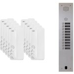 Kit interphone 1 rang�e avec 10 combin�s urmet collectif