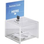 Sigel - urne avec fente, serrure va151 transparent (l x h x p) 150 x 150 x 212 mm 1 pc(s)