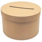 Urne - kraft - ronde - a dcorer - carton - 24, 5x24, 5x15cm