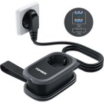 Usb multiprise, chargeur de voyage avec charge rapide usb - c(20w pd3. 0) et 2 usb - a(18w qc3. 0) et ...