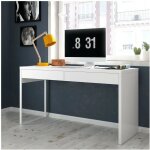 Usinestreet - bureau reversible avec tiroir blanc artic - 50 cm x 138 cm x 75 cm