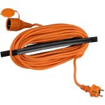 V - tac - c�ble de rallonge robuste ip44 orange et noir 15m de fil