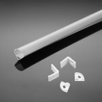 V - tac ? profil� en aluminium blanc 2m ? pour bandes led jusqu'� 10, 5mm ? installation facile avec ...