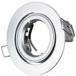 V - tac - support de spot encastr� led rond gu10 et gu5. 3 (mr16) couleur gris r�glable