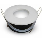 V - tac - support de spot encastr� led rond gu10 et gu5. 3 (mr16) couleur blanche ip54