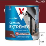 Peinture bois ext�rieur climats extr�mes ral 3004 rouge basque satin 2l v33