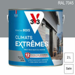 Peinture bois ext�rieur climats extr�mes ral 7045 gris galet satin 2l v33