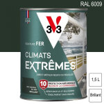 V33 - peinture fer climats extr�mes ral 6009 vert omorika brillant 1, 5l