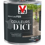 V33 - peinture fer extrieur couleurs d'ici gris noir velours 0, 5l