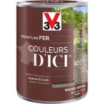 V33 - peinture fer extrieur couleurs d'ici rouge spia velours 1, 5l