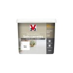 V33 - peinture rnovation sols carrels (carrelages - marbres) 2 en 1 satin blanc 0, 75 l