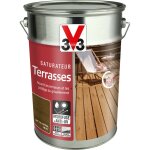 V33 - saturateur terrasses ipé du brésil mat 5l V33 - saturateur terrasses ipé du brésil mat 5l