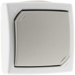 Va et vient encastrable ip44 - gris - tamaris zenitech