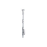 Vachette - cr�mone 332 blanc bouton chrom� sans tringle 009909