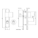 Vachette - ensemble de s�curit� florence 2 tirage a2p or 16017000